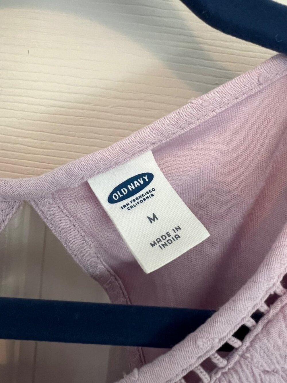 Old Navy Lavender Sleeveless Sundress Midi Dress Ruffle Lined Lilac Keyhole Med - Picture 6 of 11